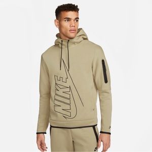 Nike Tech Fleece Khaki Hoodie & Joggers